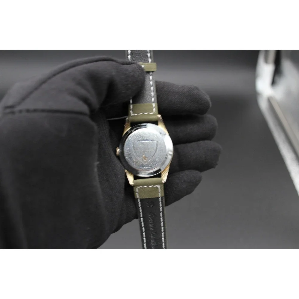 Vintage Lucerne Swiss Manual Wind Watch 33mm Serviced New Crystal Strap